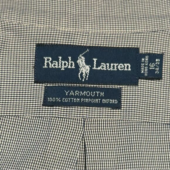 NWOT Ralph Lauren Yarmouth Pinpoint Long Sleeved Oxford Size 16”/ 34/35 - Picture 4 of 8